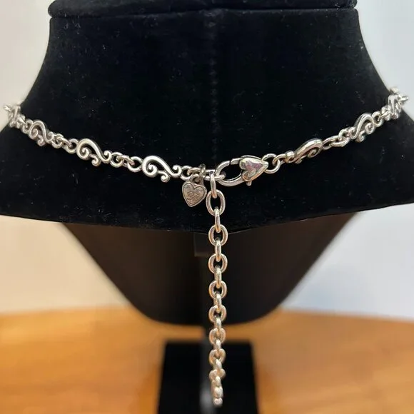 Brighton 15" black and silver necklace - Picture 3 of 5